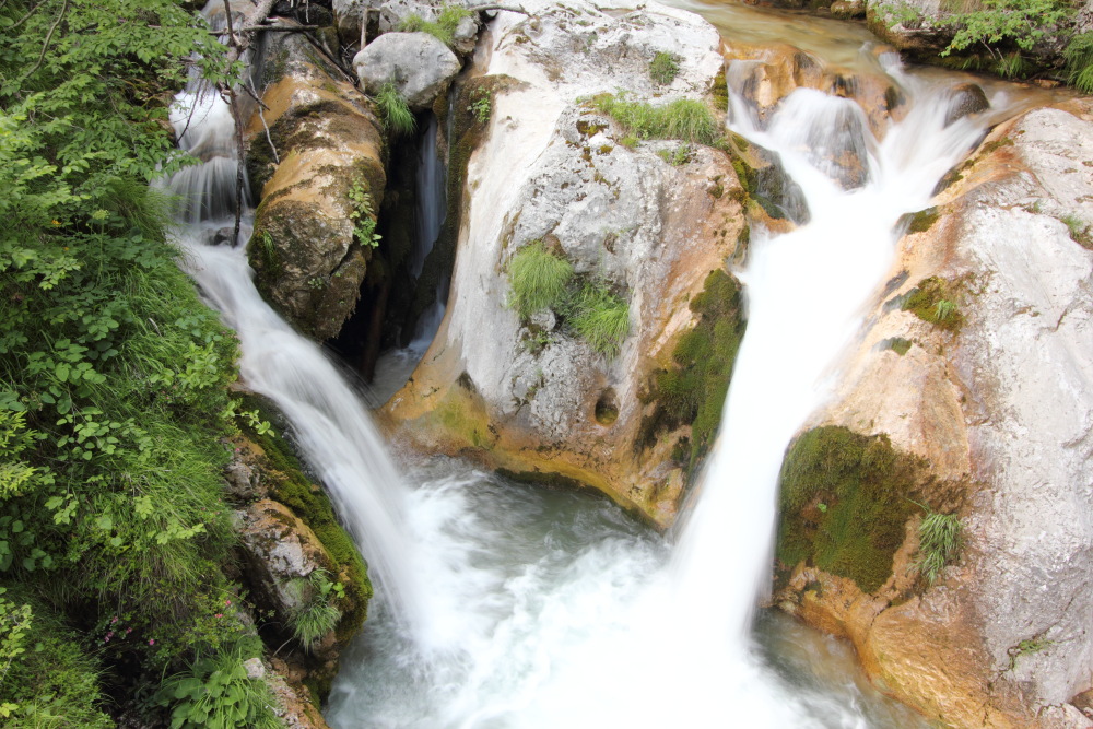 Lokation: Sapotnica, Windisch Bleiberg-Slovenji Pla, Kärnten, Österreich, Kategorien: Wasserfall, Datum: 09.07.2015